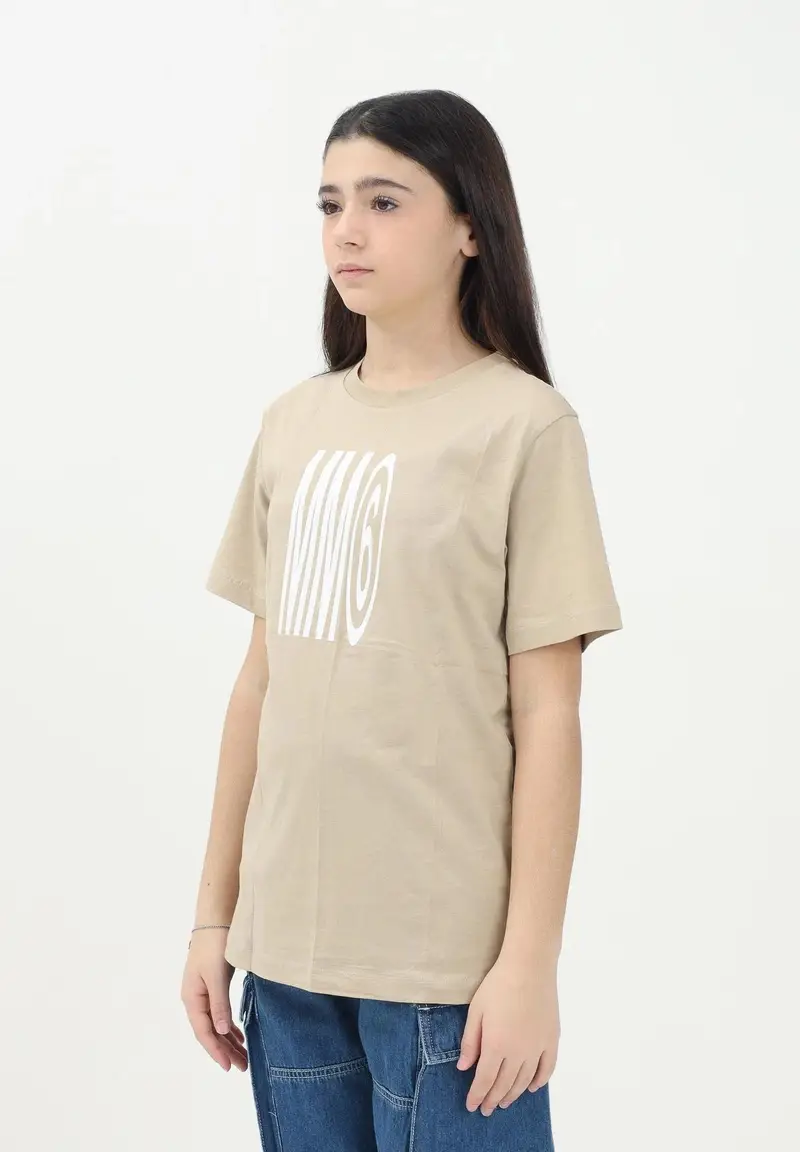 MAISON MARGIELA T-shirt Donna Beige 921712 miniatura 3