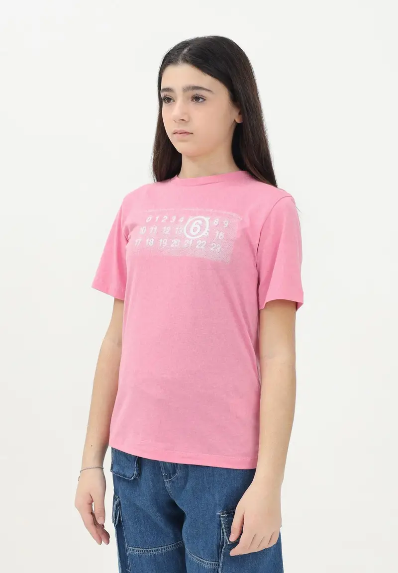 MAISON MARGIELA T-shirt Bambina Rosa 916752 miniatura 3