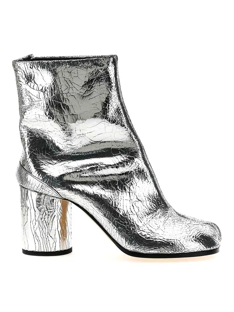 Tabi Ankle Boots Argento