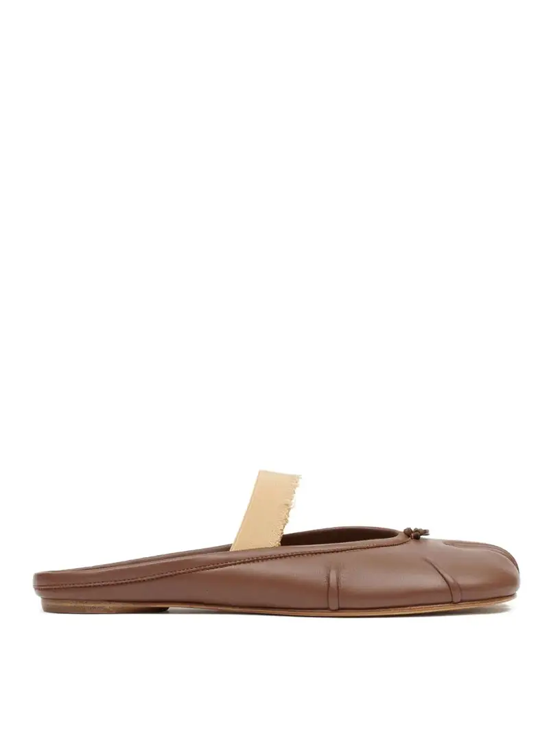 Tabi Ballerina Mule Elastic Marrone