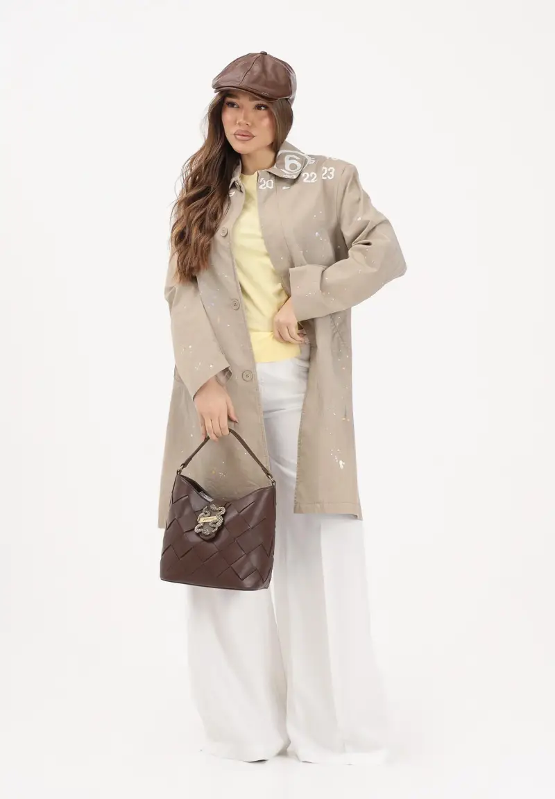 MAISON MARGIELA Trench Donna Beige 4323431 miniatura 2