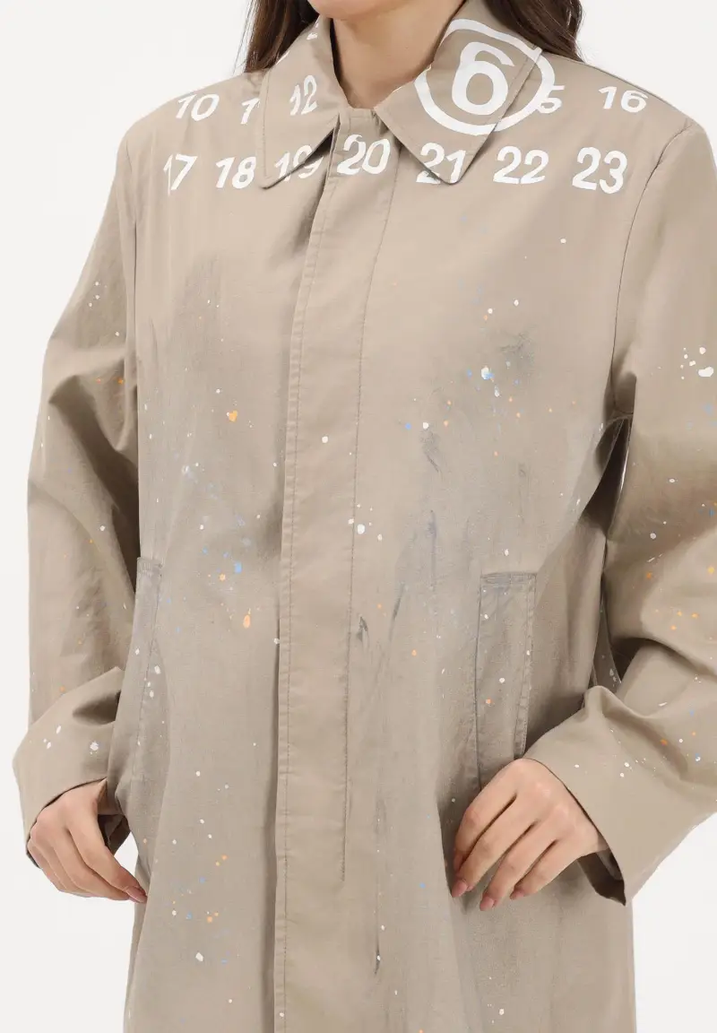 MAISON MARGIELA Trench Donna Beige 4323431 miniatura 3