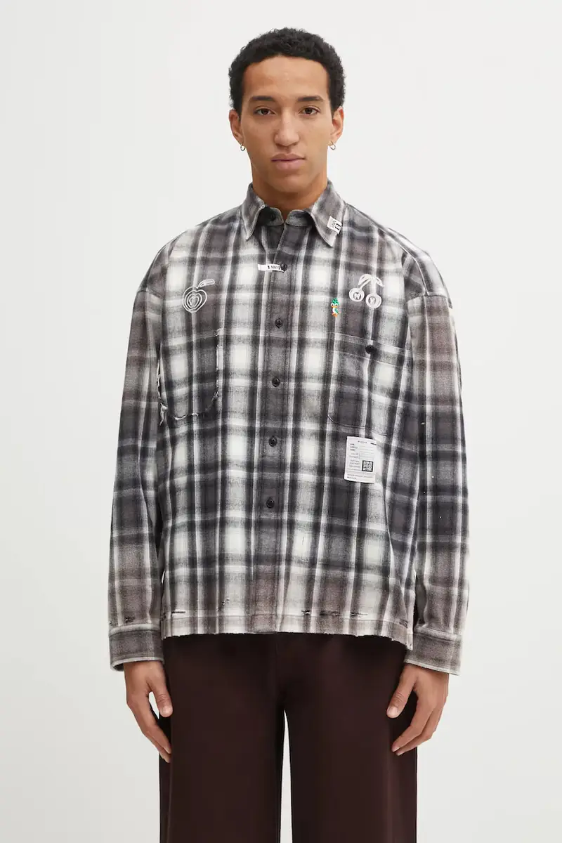 camicia in cotone Grigio