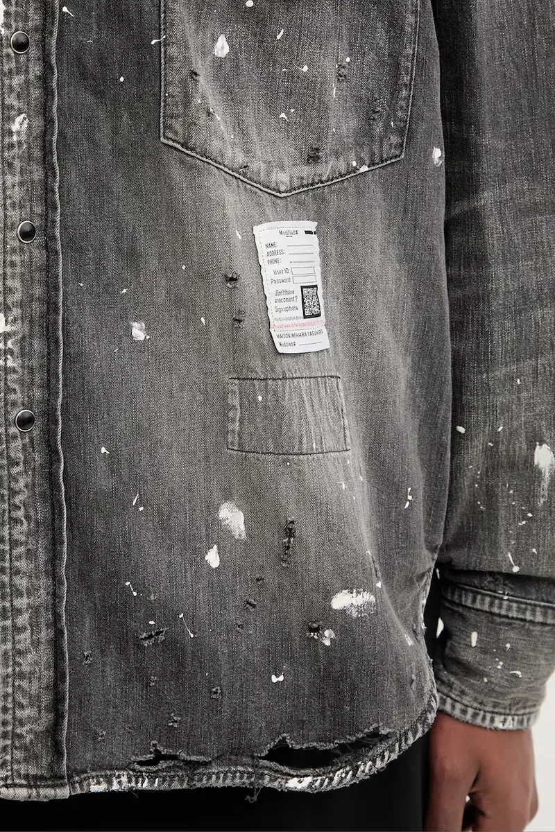 Maison MIHARA YASUHIRO Jeans Uomo Grigio 3944101 miniatura 4