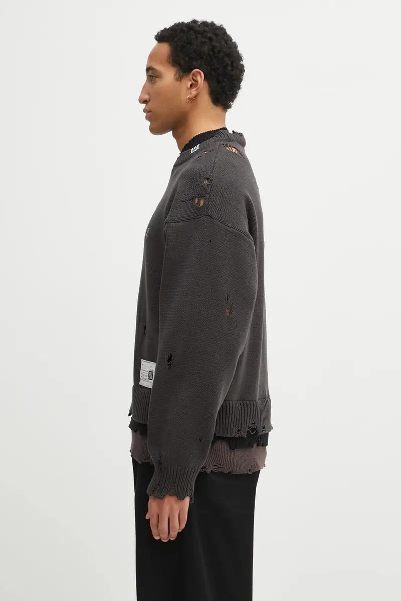 maglione uomo colore nero A15SW532 miniatura 2