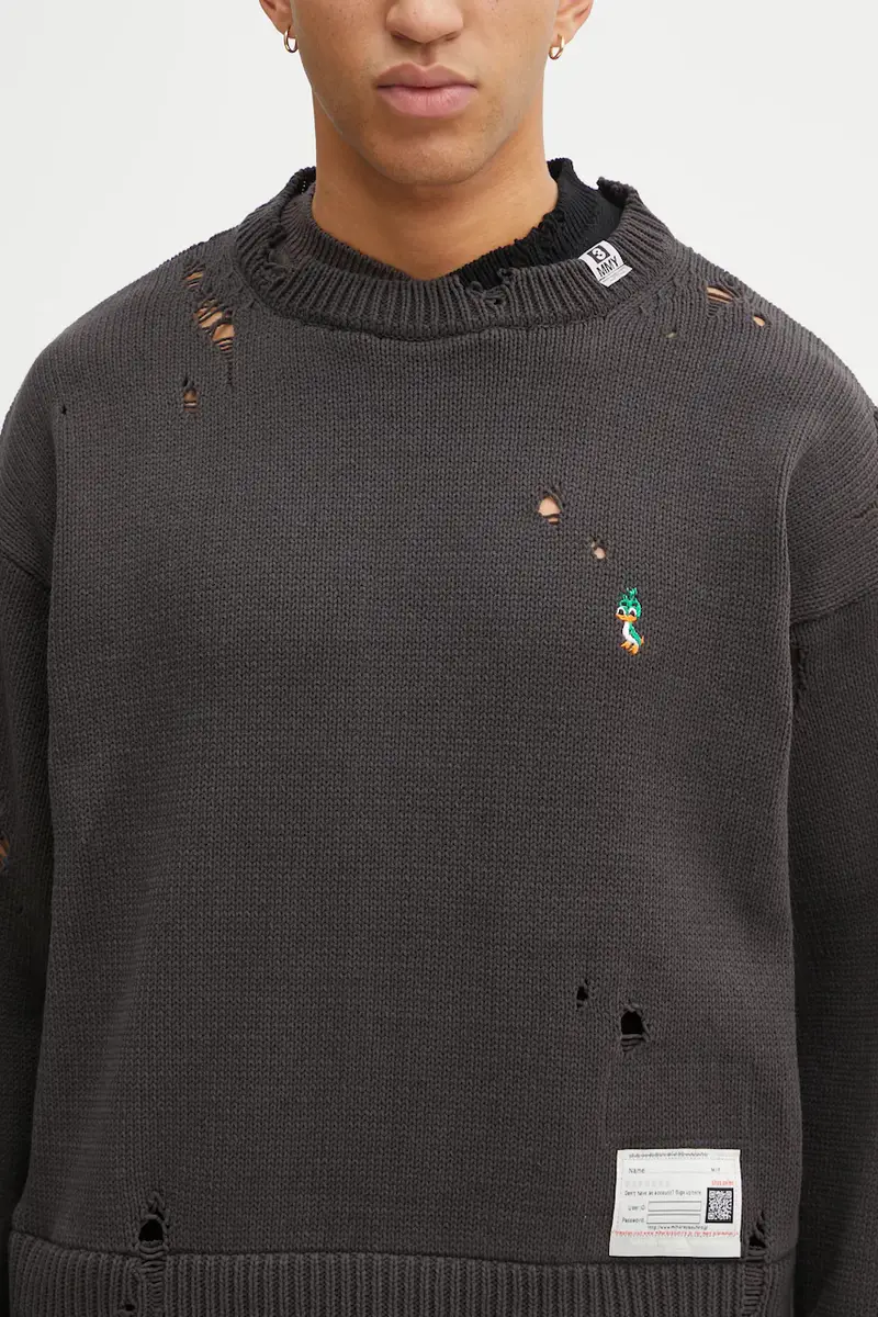 maglione uomo colore nero A15SW532 miniatura 4