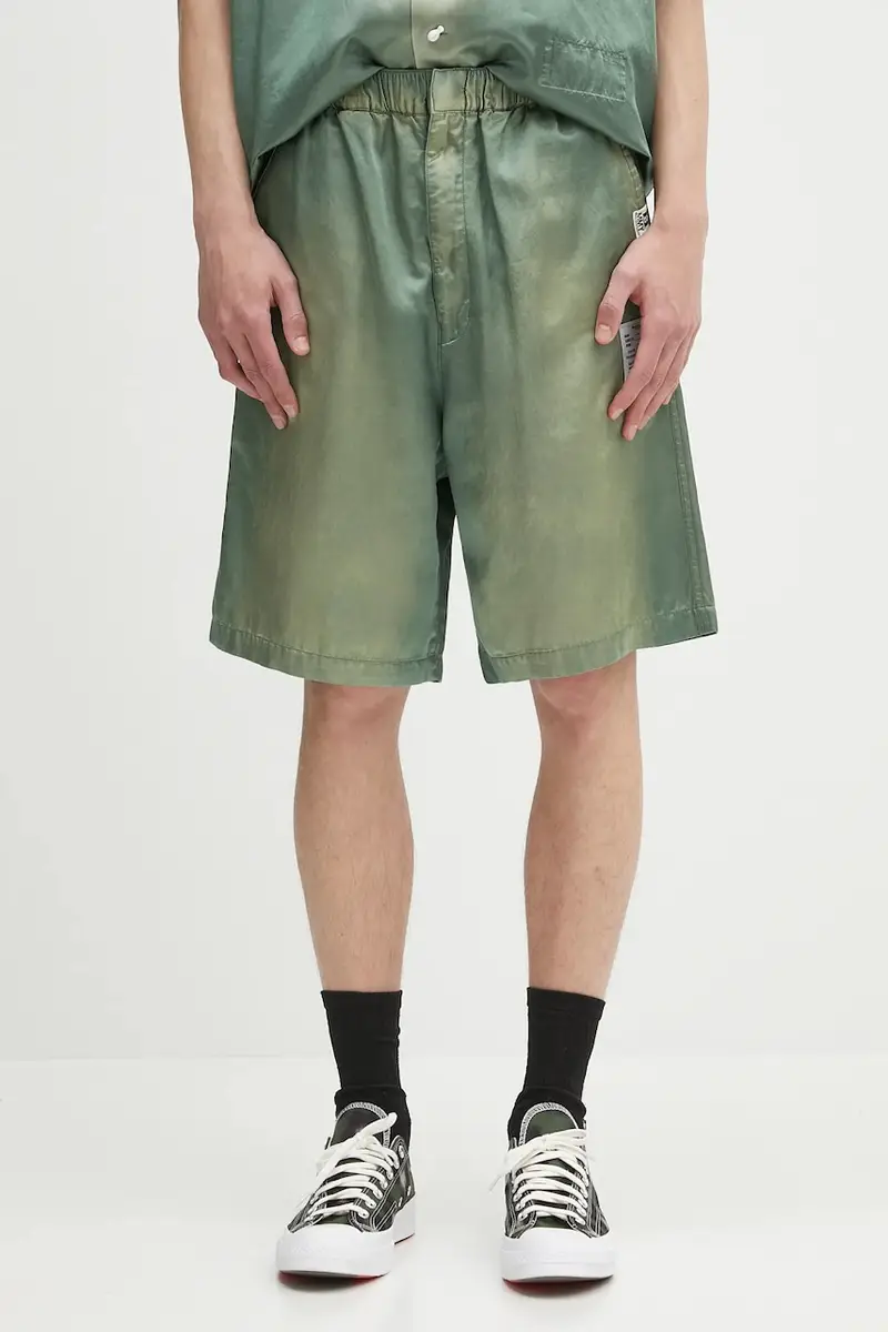 pantaloncini Aged Satin Shorts uomo colore verde J14PT143