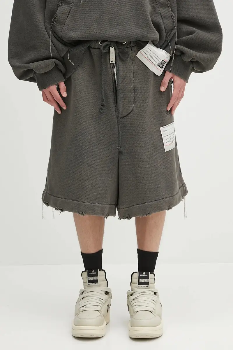 pantaloncini in cotone Amateur Sewn Shorts uomo colore grigio A14SP523