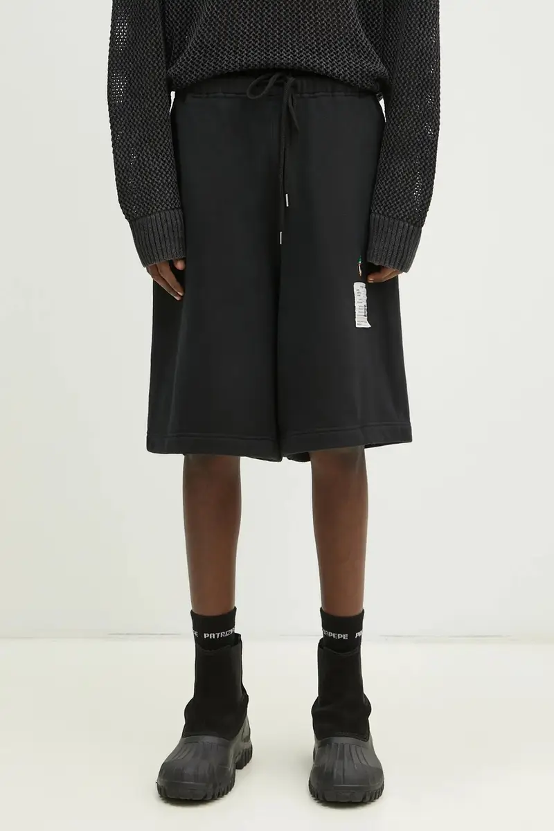 pantaloncini in cotone Distressed Shorts uomo colore nero J14SP725