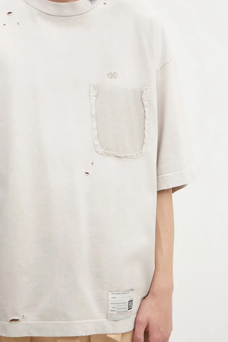 Maison MIHARA YASUHIRO T-shirt Uomo Beige 3170281 miniatura 4