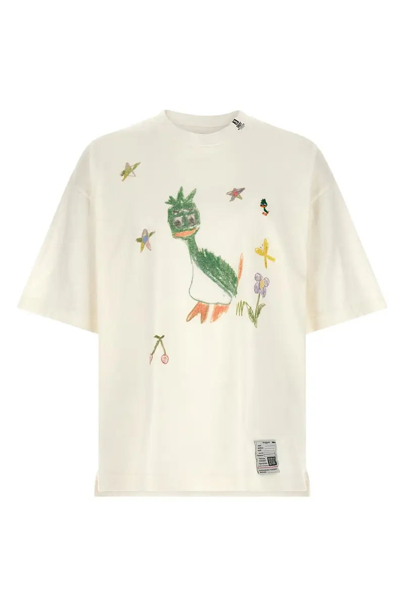 T-Shirt Leon Kids Doodle Bianco