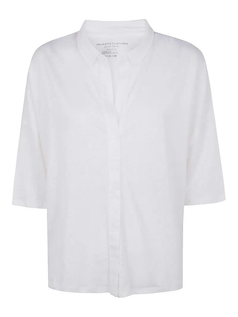 Camicia in lino Bianco