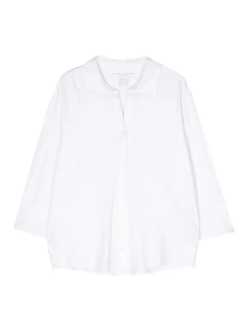 Chemisier con maniche a 3/4 Bianco