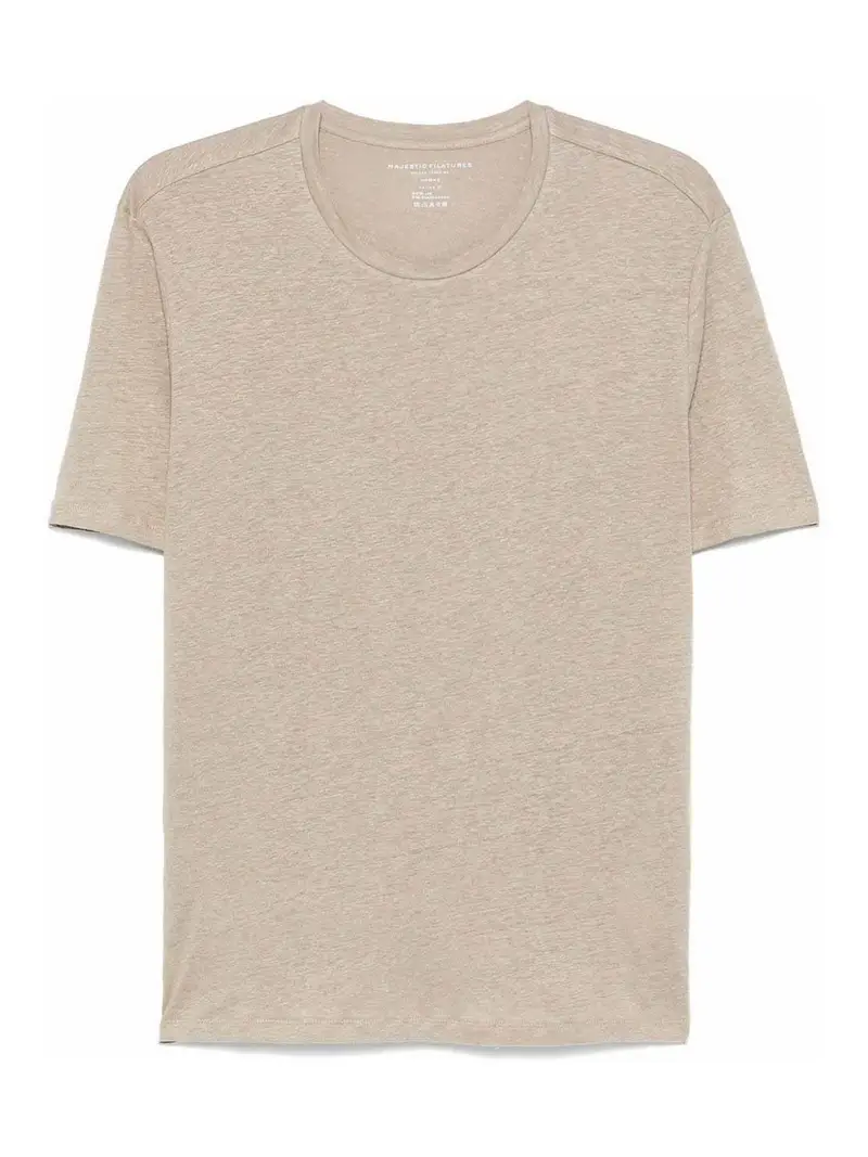 Lienen marrone chiaro miscelato Beige