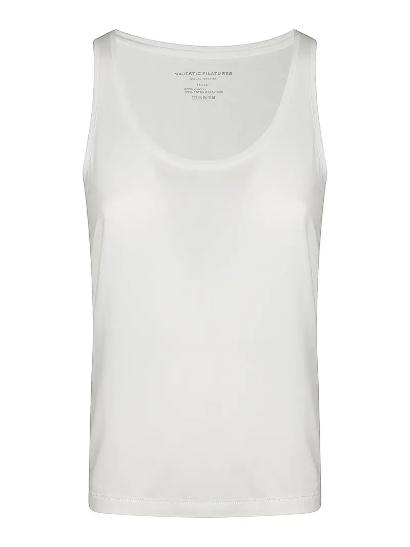 Majestic Filatures Top Bianco 4257394