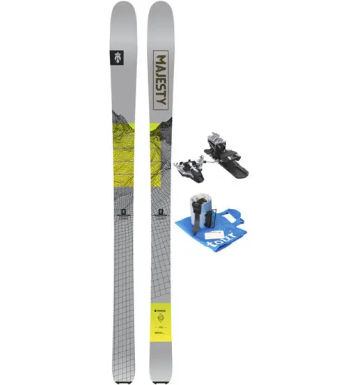 Set Superscout sci da scialpinismo+attacco+pelli Grey