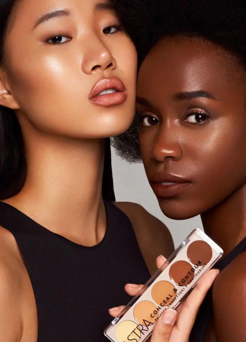 Conceal & Contour Palette - Astra Make-up, Donna, Giallo caramello miniatura 2