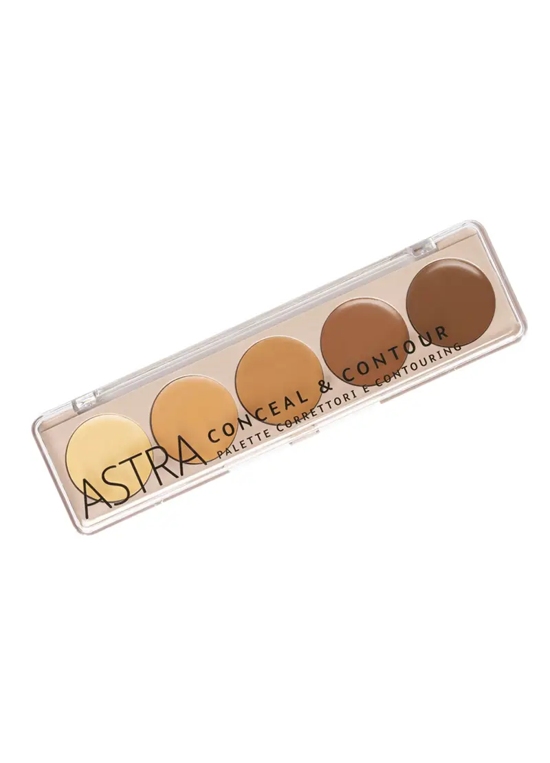 Conceal & Contour Palette - Astra Make-up, Donna, Giallo caramello