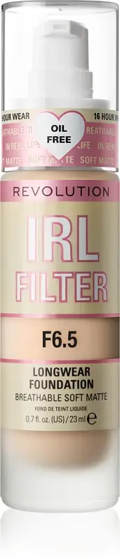 IRL Filter fondotinta opacizzante lunga tenuta colore F6.5 23 ml