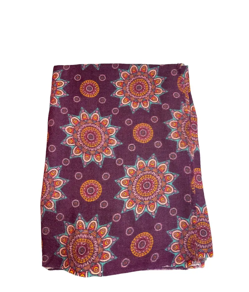 Sciarpa Donna Autunno/inverno | Soreca Shop Online Napoli Floreale bordeaux