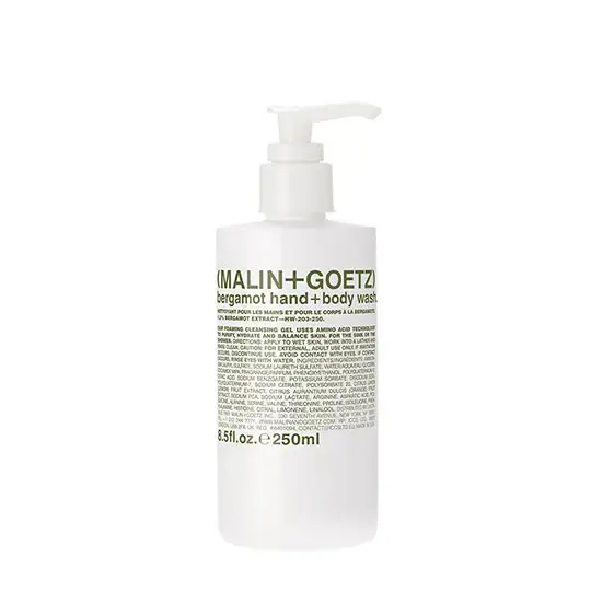 Malin + goetz Bergamot bagnodoccia e detergente mani