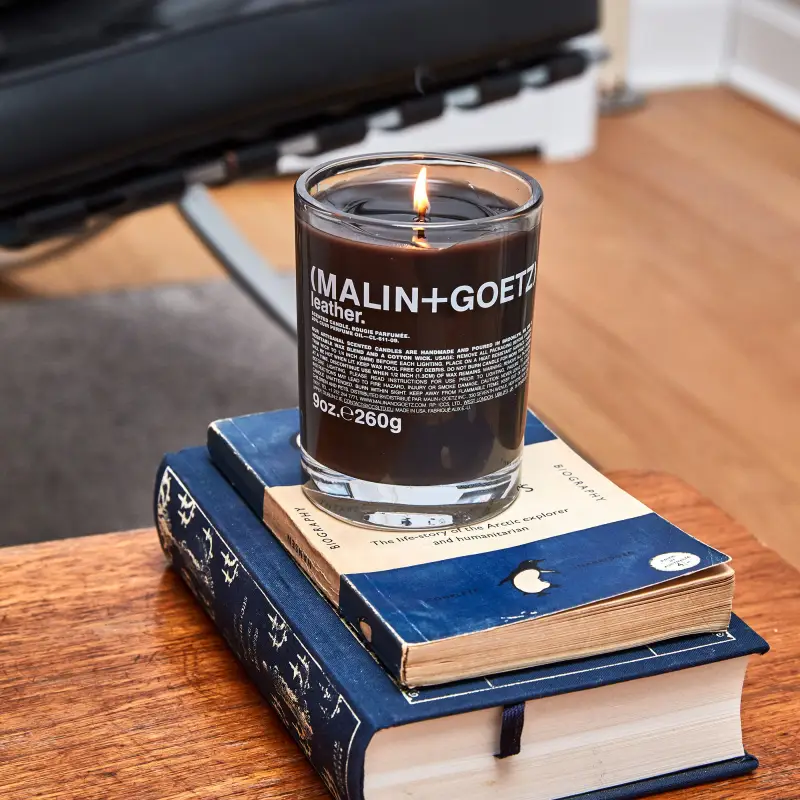 Candles Leather Candle 255g - - Candele profumate miniatura 2