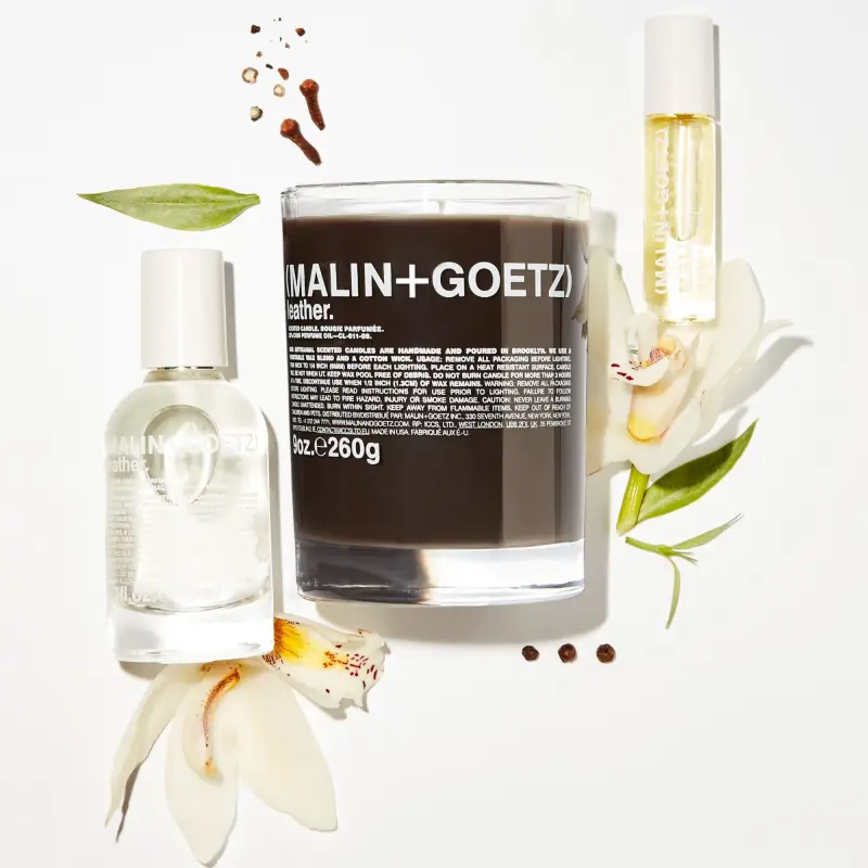 Candles Leather Candle 255g - - Candele profumate miniatura 3