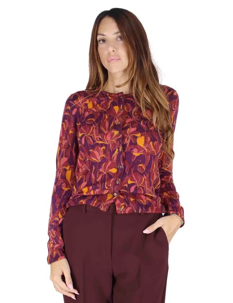 Maliparmi Cardigan Donna Bordeaux 3191593