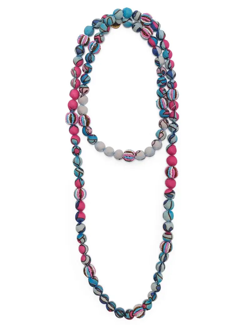 Collane Sunset Paisley in perle azzurre Donna TC053292074 A8185