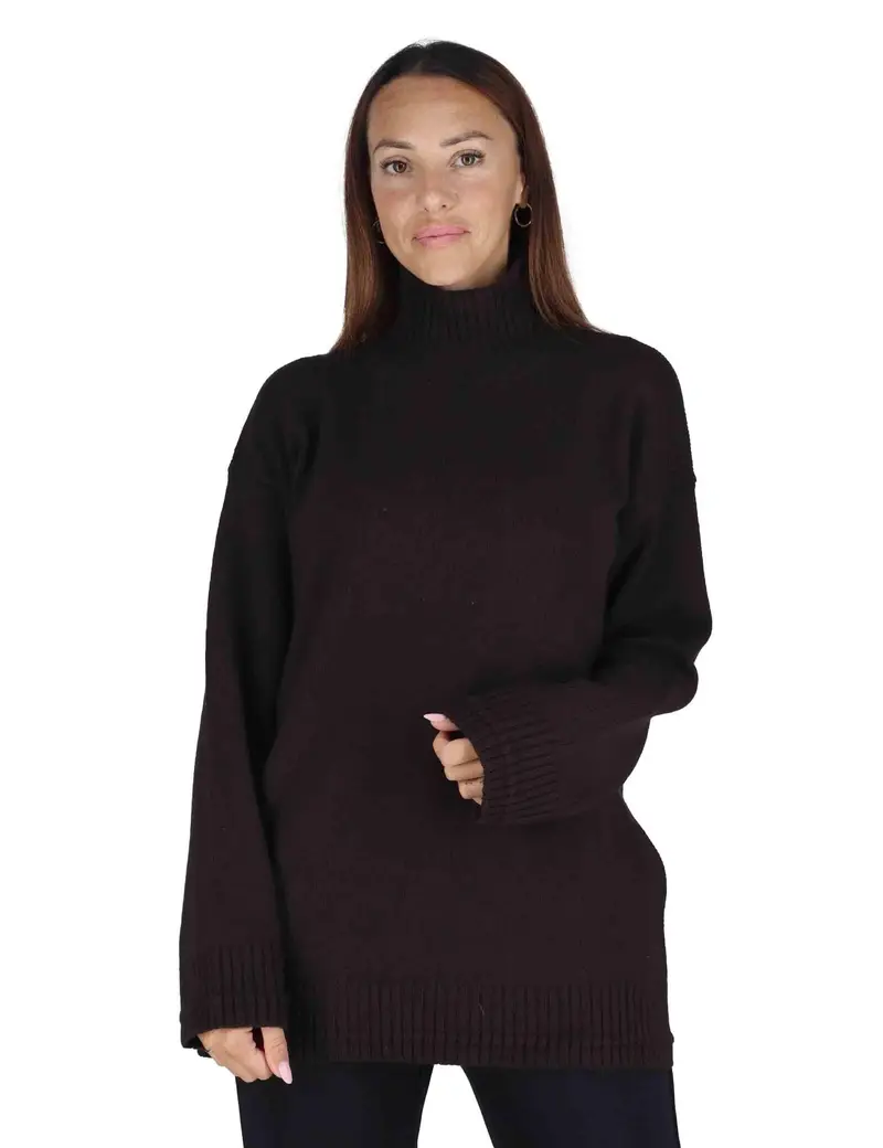 Maglioni Cachemire Merinos in cachemire marrone Donna JQ511274315 40003