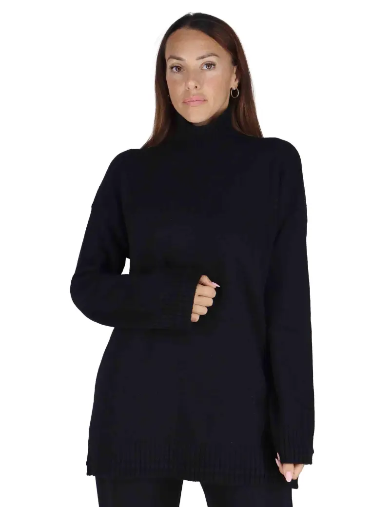 Maglioni Cachemire Merinos in cachemire nero Donna JQ511274315 20000