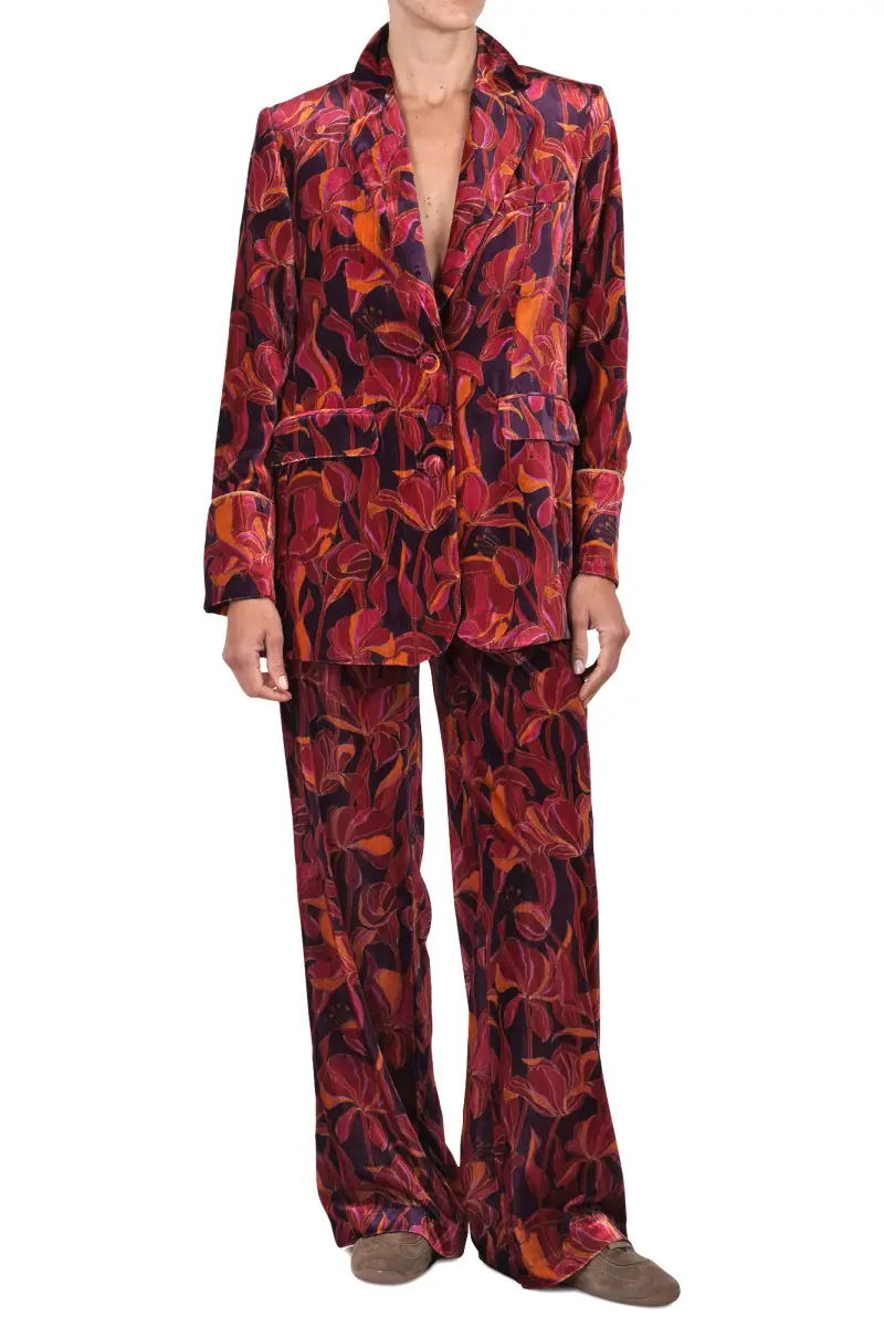 Pantalone - 460720 - Fantasia Bordeaux miniatura 2