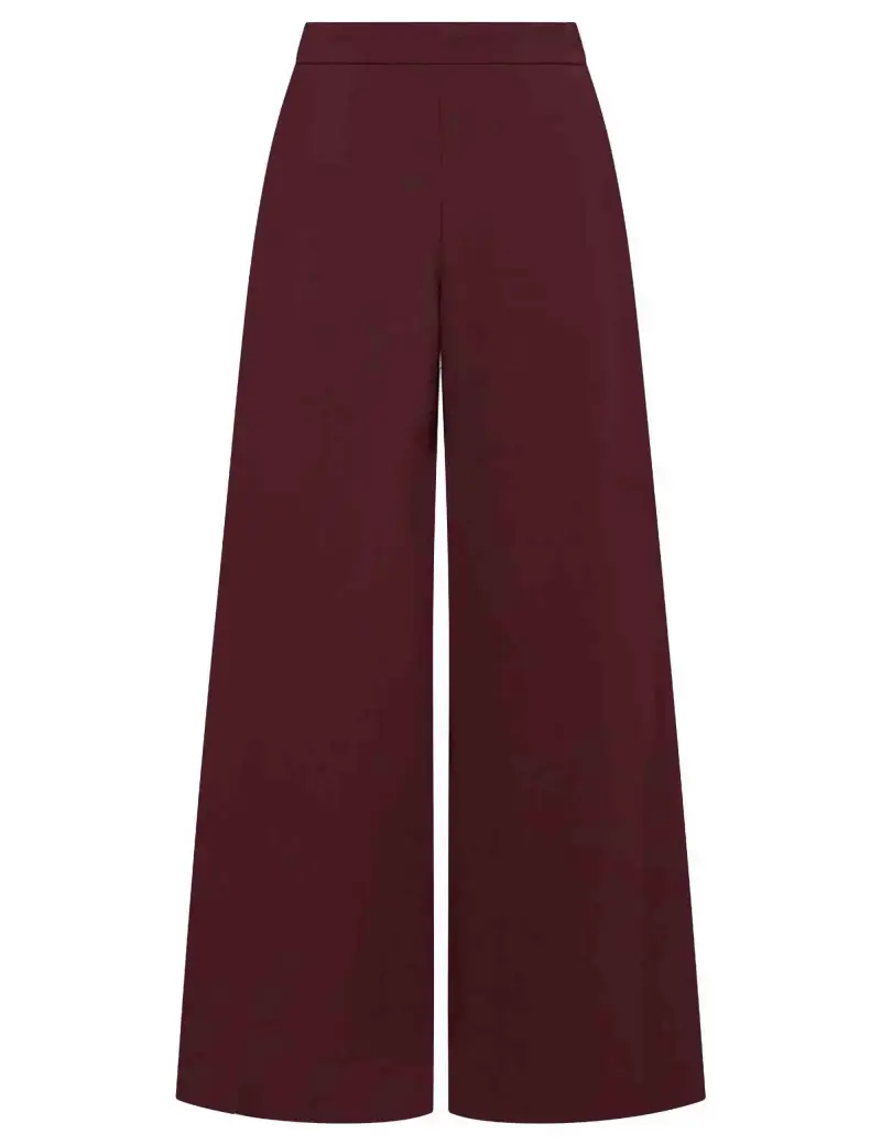 Pantaloni Cady in tessuto bordeaux Donna JH805350658 50022
