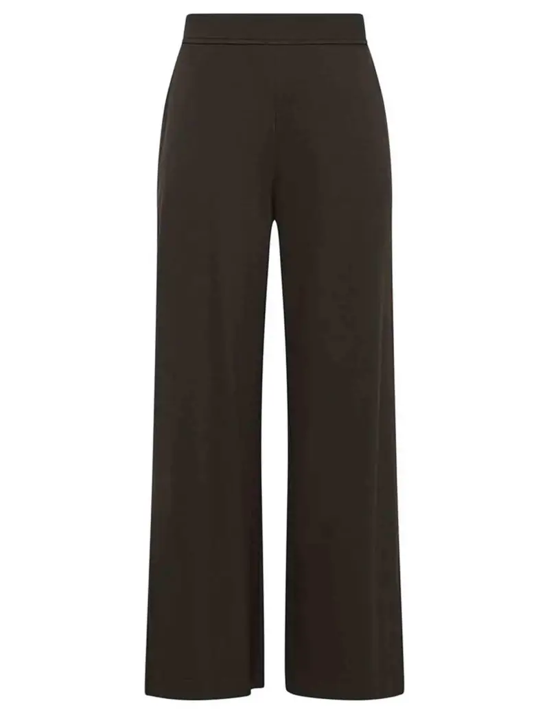 Pantaloni Milano Stitching in tessuto marrone Donna JH805350654 40003