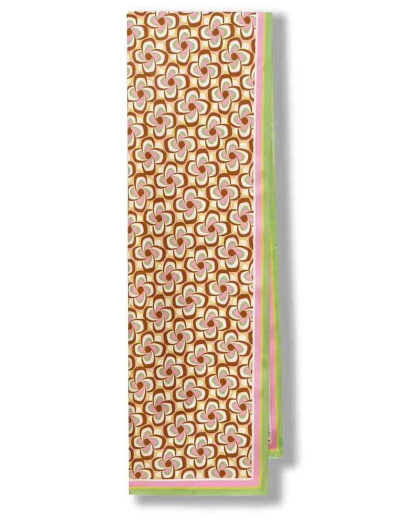 Stole Collection Print in pura seta rosa a fantasia Donna IB034131032 A4168