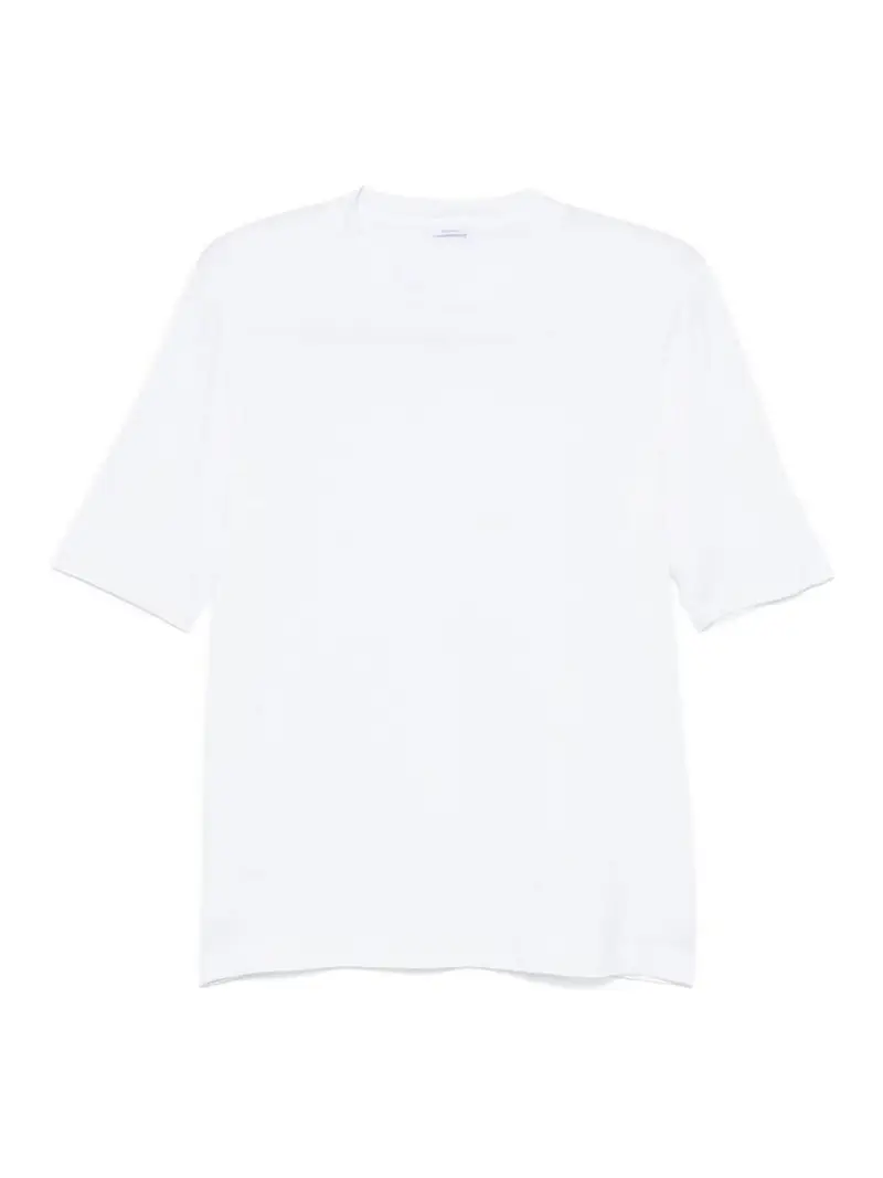 Maglione girocollo a maniche corte Bianco