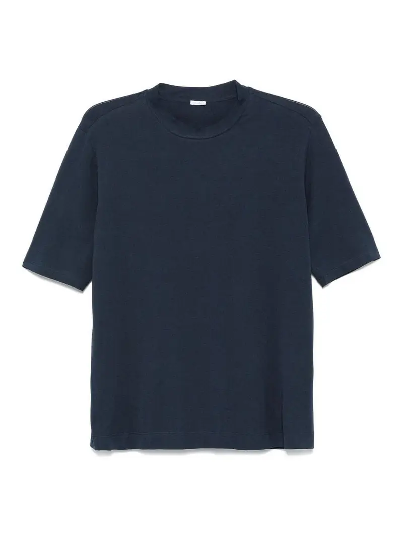 Maglione girocollo a maniche corte Blu