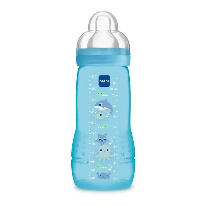 Biberon MAM Easy Active 6 mesi+ Flow X "Ocean" - Blu 330 ml
