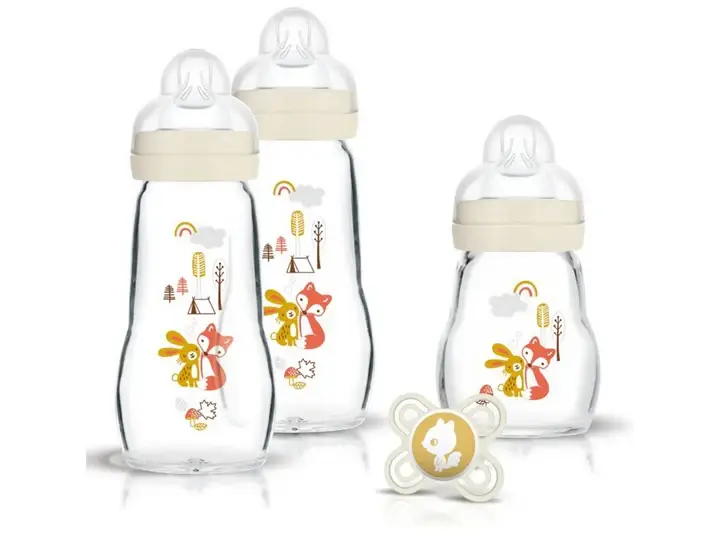 Il mio primo cofanetto Biberon Vetro 0 mesi+ "Coniglio & Volpe"