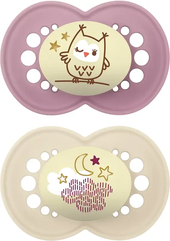 Original Night 6mesi+ ciuccio bimba 2 pezzi