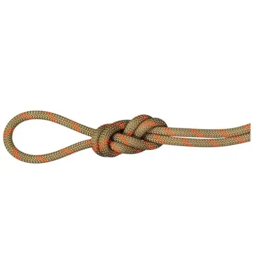 8.0 Alpine Dry Rope 50m - corda gemella/mezza Brown