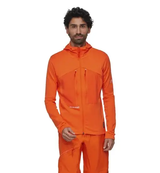 Eiger Nordwand Advanced ML Hooded M - felpa in pile - uomo Eiger orange
