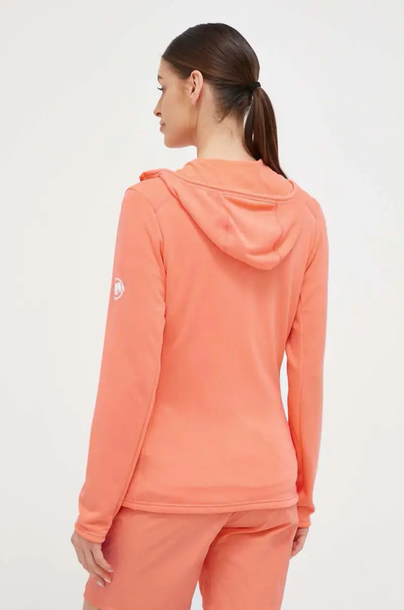 felpa da sport Aconcagua Light ML con cappuccio Arancione miniatura 3