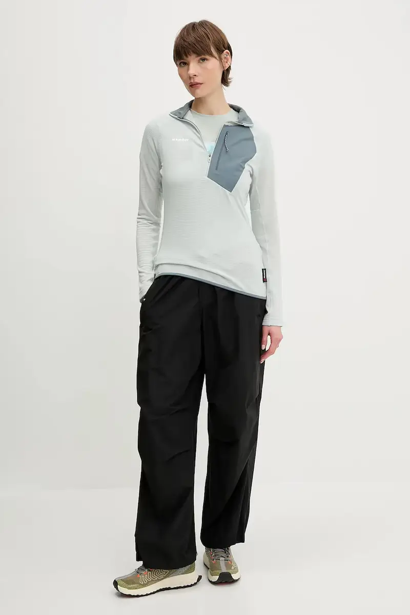 felpa da sport Aenergy Light colore verde con applicazione 1014-05531 miniatura 2