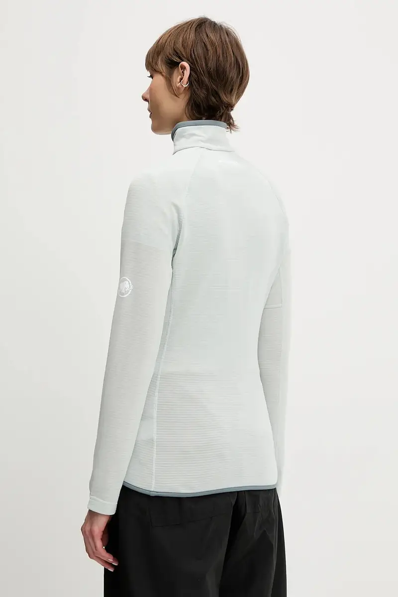 felpa da sport Aenergy Light colore verde con applicazione 1014-05531 miniatura 3