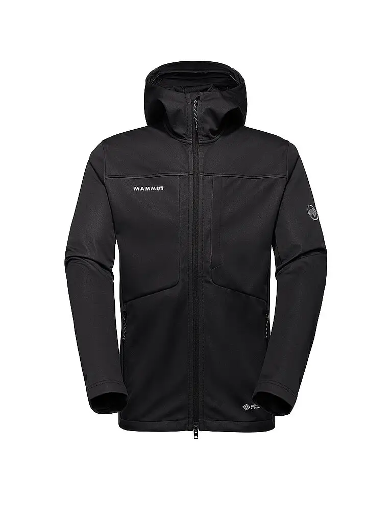 Giacca softshell da uomo Ultimate VIII con cappuccio nero | S