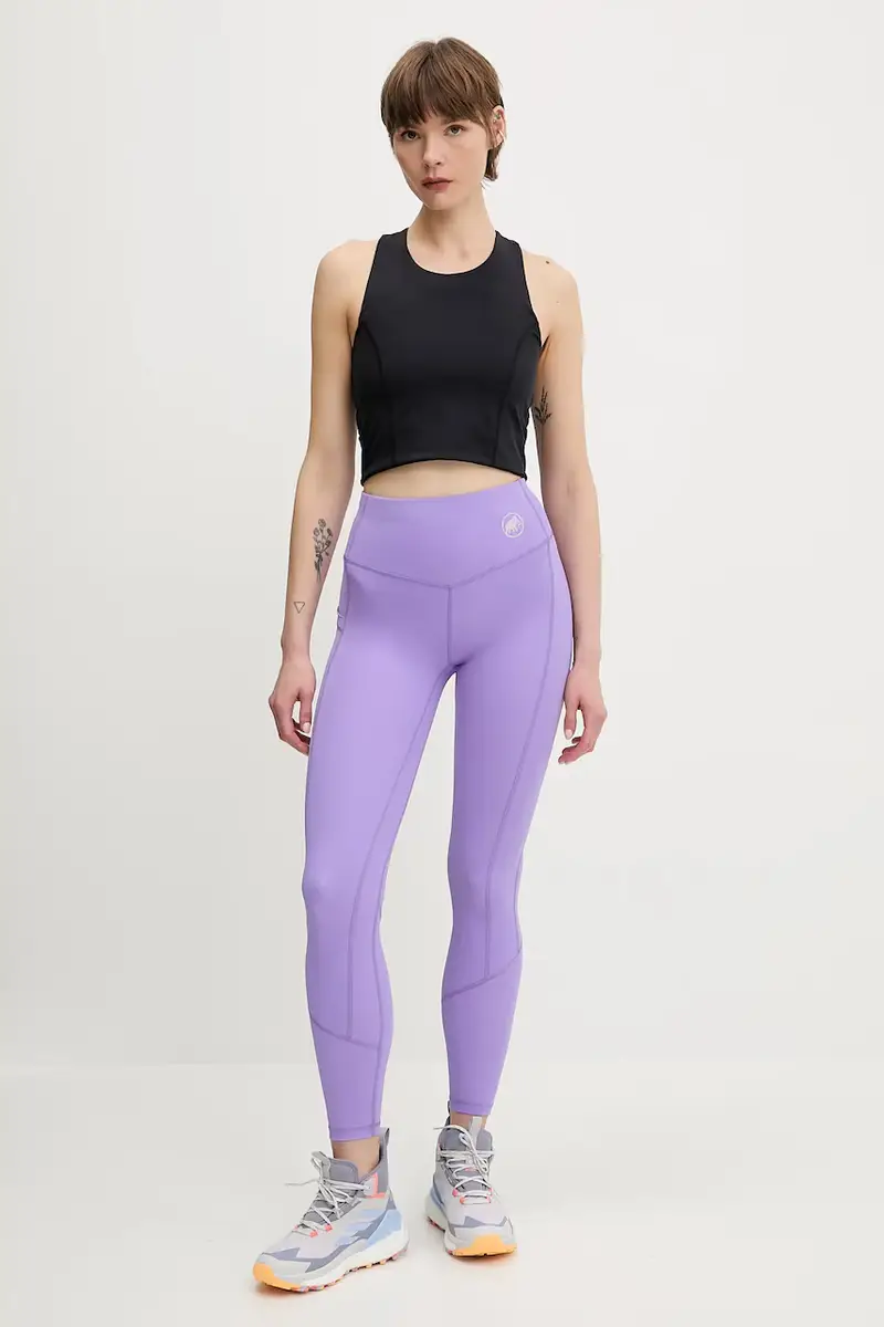 leggings sportivi Massone colore nero Violetto miniatura 2