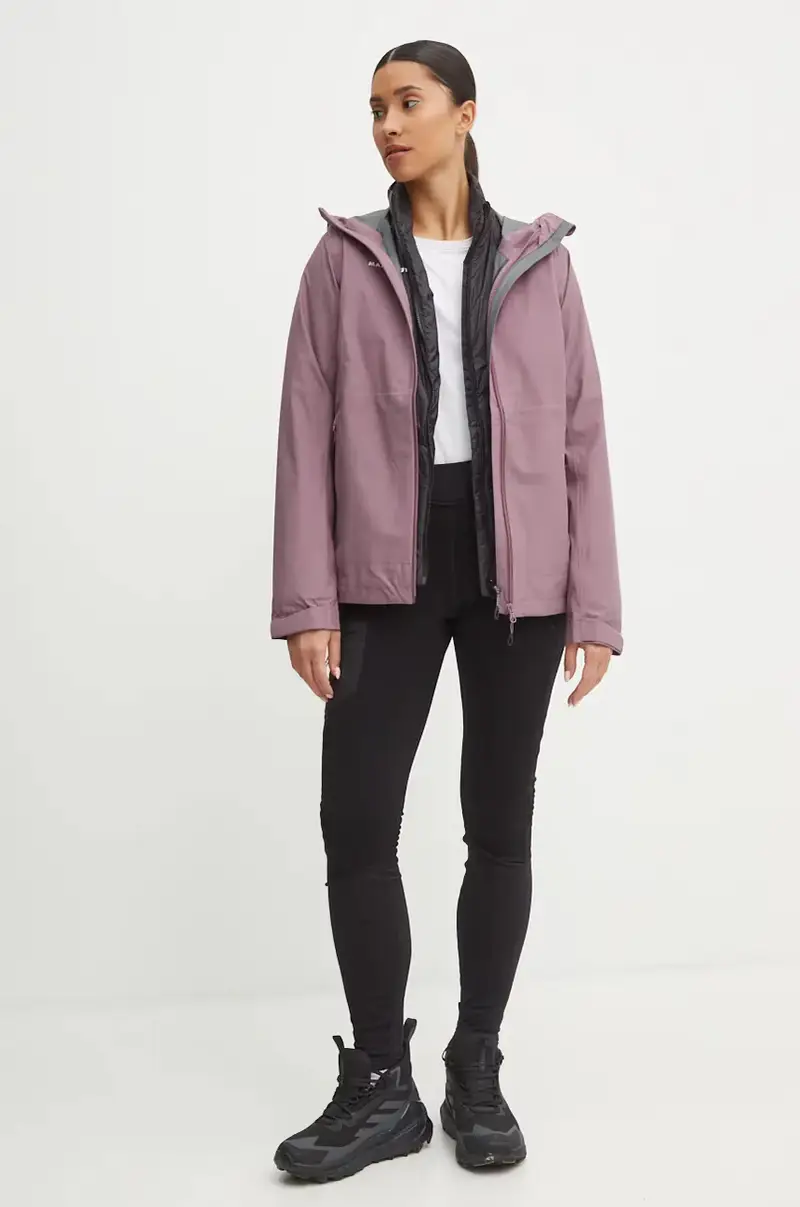 leggins sportivi Aconcagua donna colore nero con applicazione 1022.00224 miniatura 2