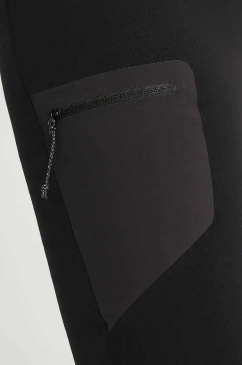 leggins sportivi Aconcagua donna colore nero con applicazione 1022.00224 miniatura 4