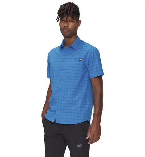 Lenni M - camicia a maniche corte - uomo Blue